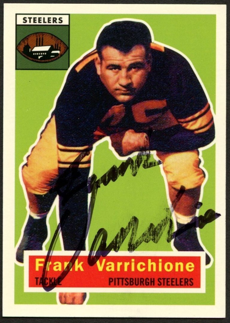 Frank Varrichione #3 signed autograph 1994 Topps 1956 Archives Football Card