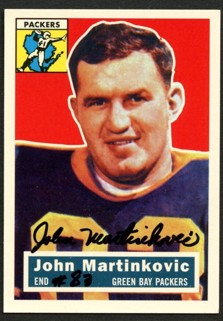 John Martinkovic #91 signed autograph 1994 Topps 1956 Archives Football Card