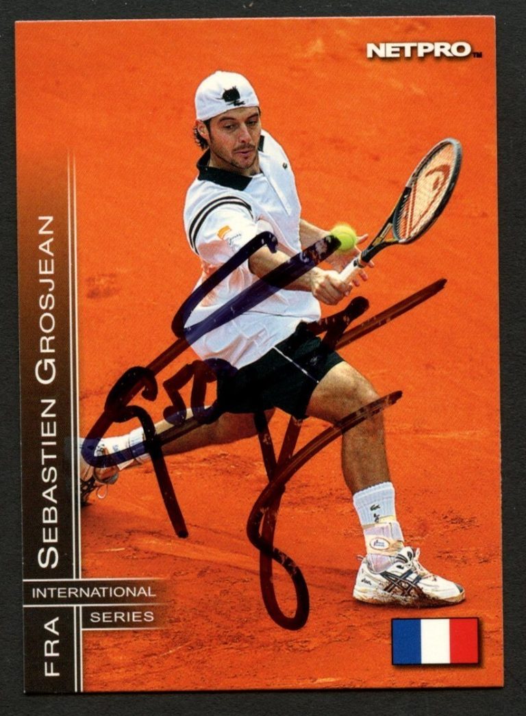 Sebastien Grosjean #71 signed autograph auto 2003 NetPro Tennis Trading Card