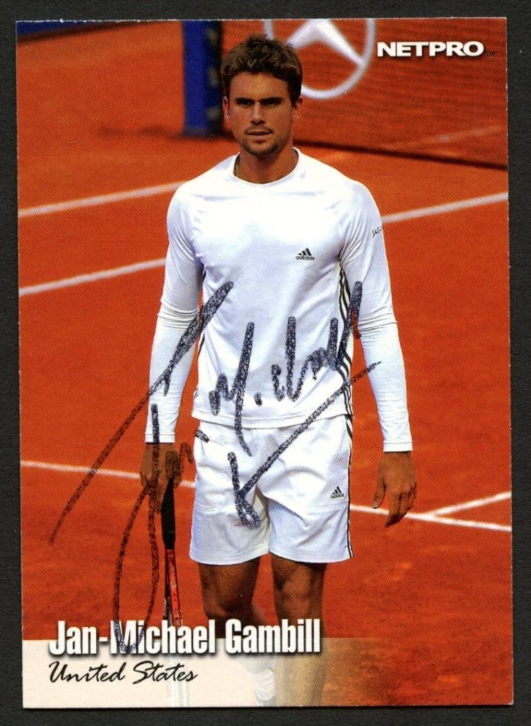 Jan-Michael Gambill #13 signed autograph auto 2003 NetPro Tennis Trading Card