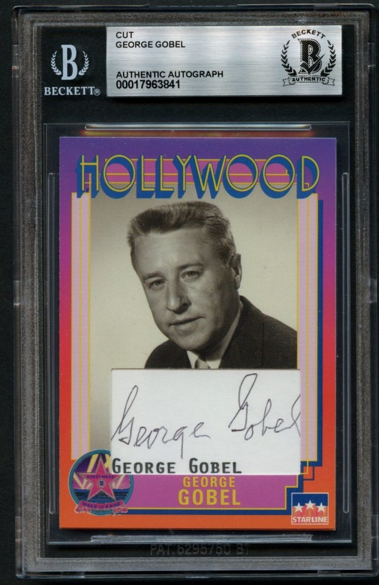 George Gobel signed autograph Comedian & Actor Custom Cut Card BAS Slabbed
