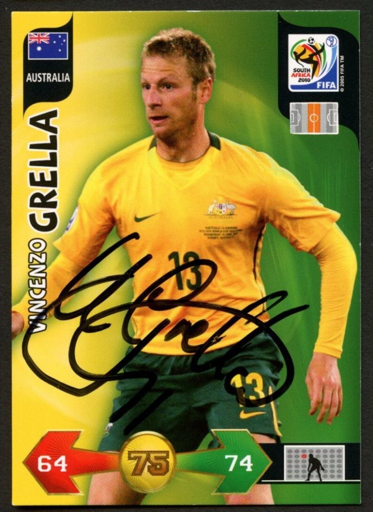 Vincenzo Grella #75 signed autograph 2010 FIFA World Cup Panini Soccer Card