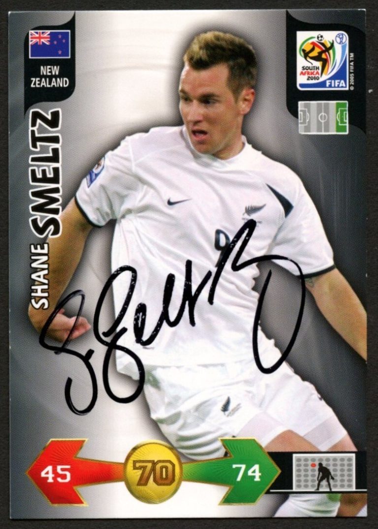 Shane Smeltz #70 signed autograph 2010 FIFA World Cup Panini Soccer Trading Card