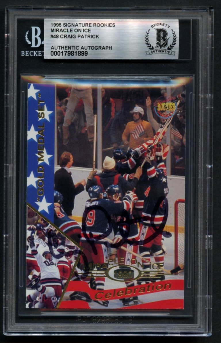 Craig Patrick #48 signed autograph 1995 Signature Rookie Miracle on Ice BAS