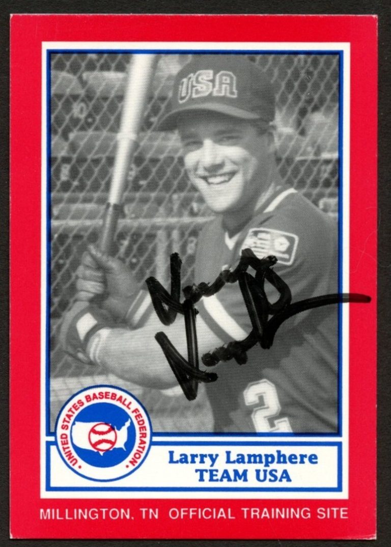 Larry Lamphere #11 signed autograph auto 1990 US Federation Team USA Card