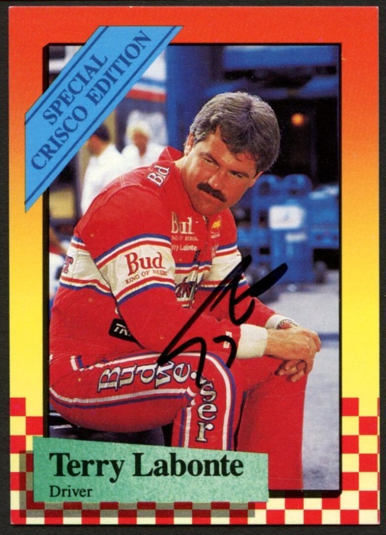 Terry Labonte #7 signed autograph 1989 MAXX Crisco Edition Trading Card