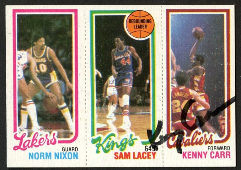 Kenny Carr signed autograph auto 1980-81 Topps Basketball Trading Card