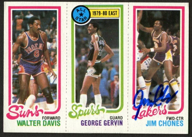 Jim Chones signed autograph auto 1980-81 Topps Basketball Trading Card