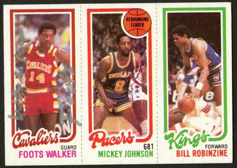 Foots Walker signed autograph 1980-81 Topps Basketball Trading Card