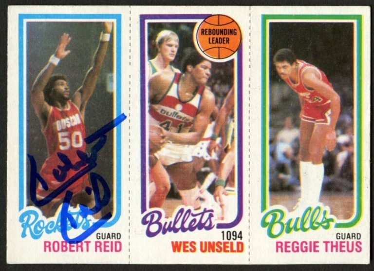Robert Reid signed autograph auto 1980-81 Topps Basketball Trading Card