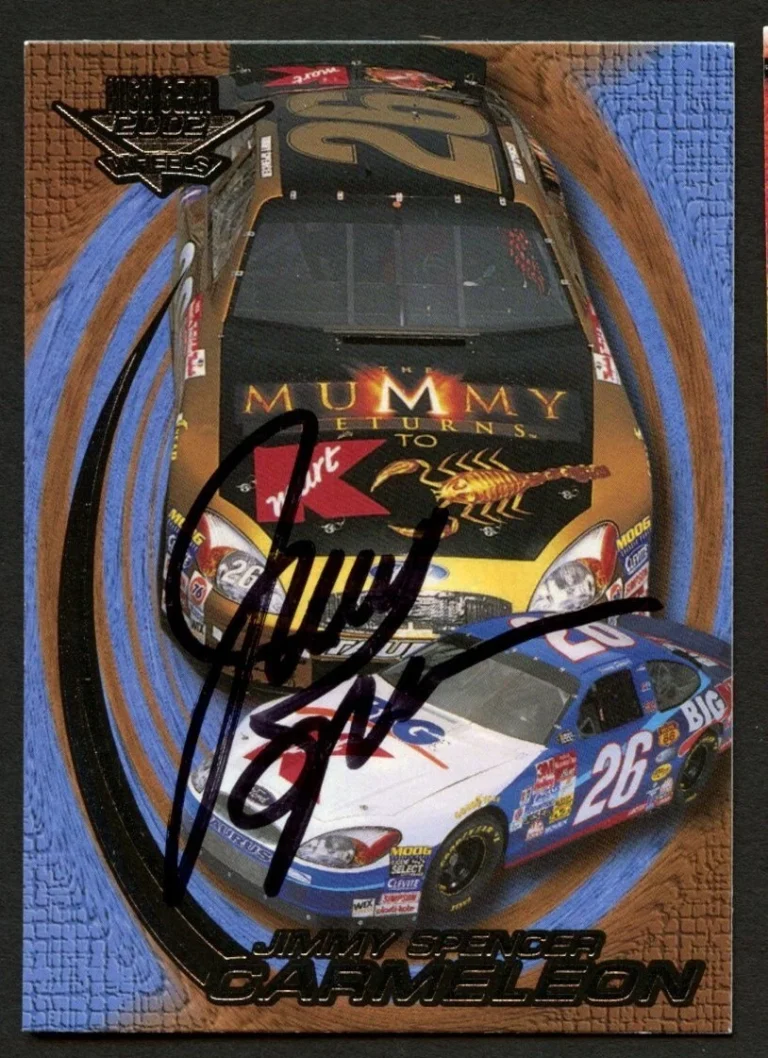 Jimmy Spencer #53 signed autograph 2002 Wheels High Gear  NASCAR Card