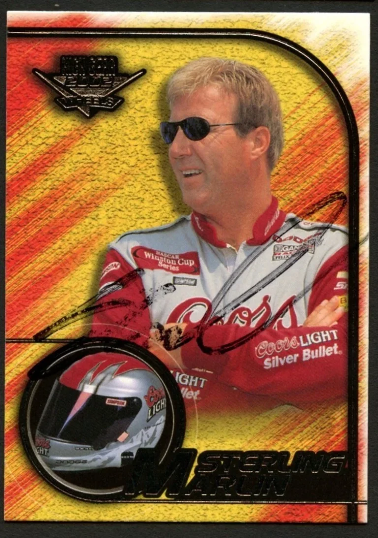Sterling Marlin #14 signed autograph 2002 Wheels High Gear  NASCAR Card