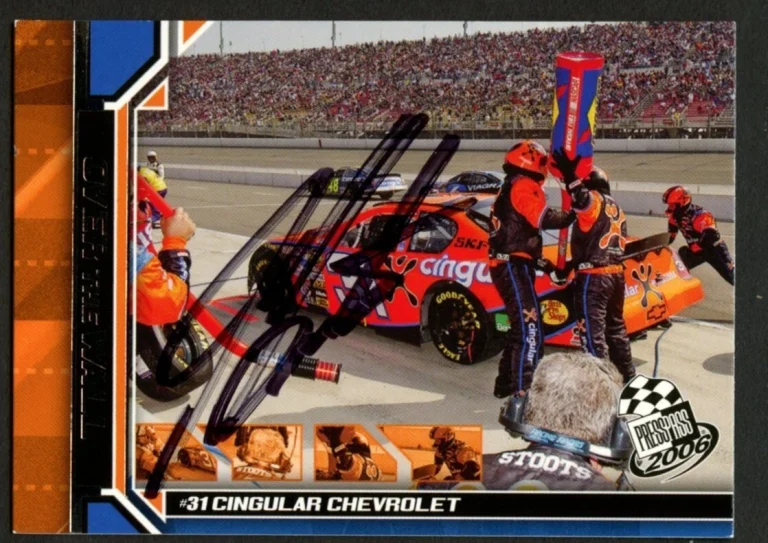 Jeff Burton #80 signed autograph auto 2006 Press Pass NASCAR Trading Card