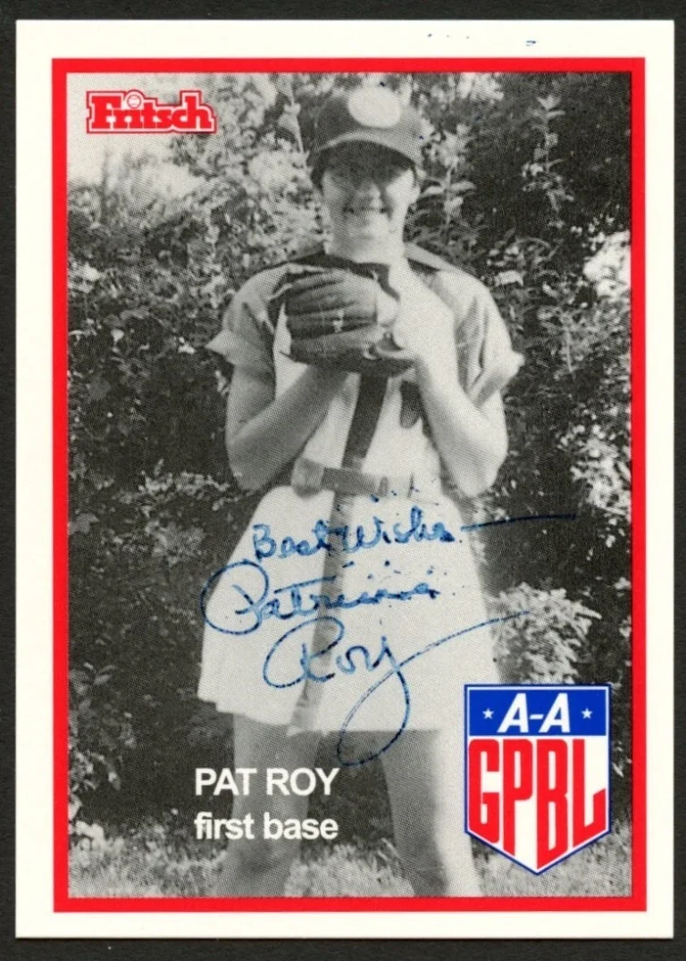 Pat Roy #168 signed autograph auto 1995 Fritsch AAGPBL Baseball Card