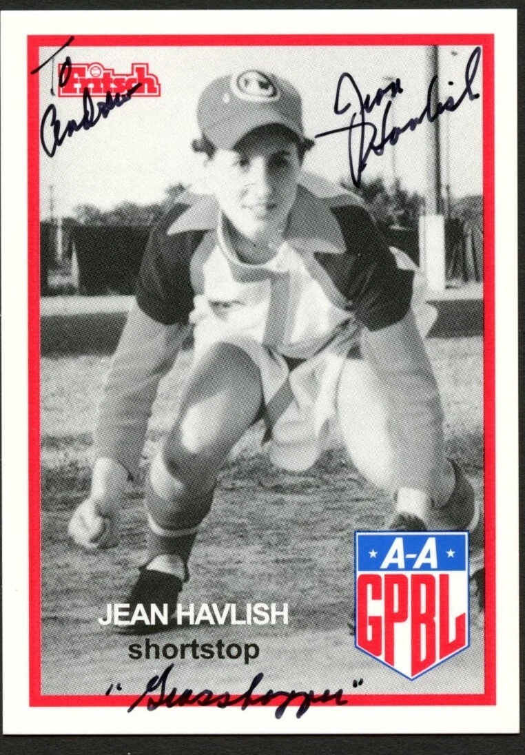 Jean Havlish #77 signed autograph auto 1995 Fritsch AAGPBL Baseball Card