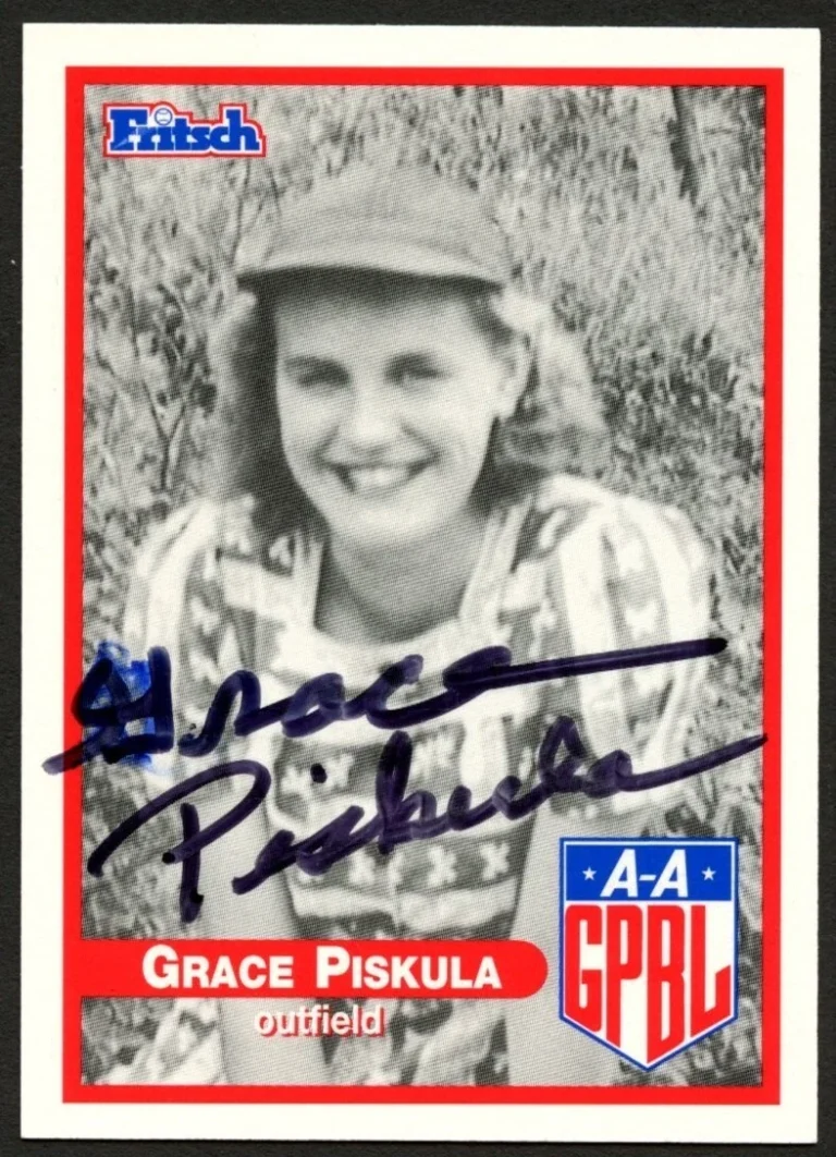 Grace Piskula #393 signed autograph auto 1995 Fritsch AAGPBL Baseball Card