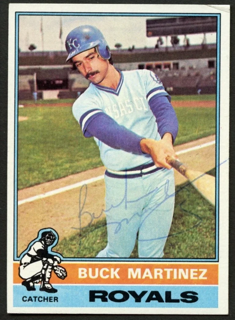 Buck Martinez #616 signed autograph 1976 Topps Baseball Trading Card