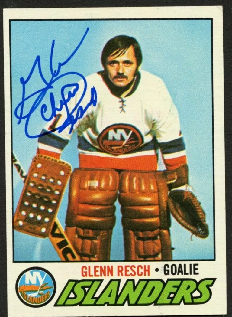 Glenn Resch #50 signed autograph auto 1977-78 Topps Hockey Trading Card