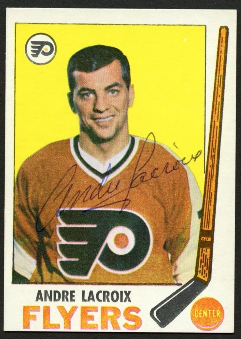 Andre LaCroix #98 signed autograph auto 1969 Topps Hockey Trading Card