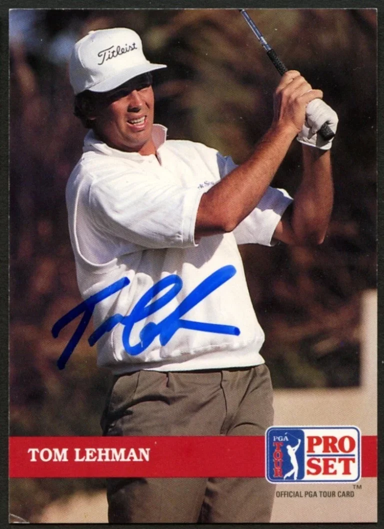 Tom Lehman #173 signed autograph auto 1992 Pro Set Golf Trading Card