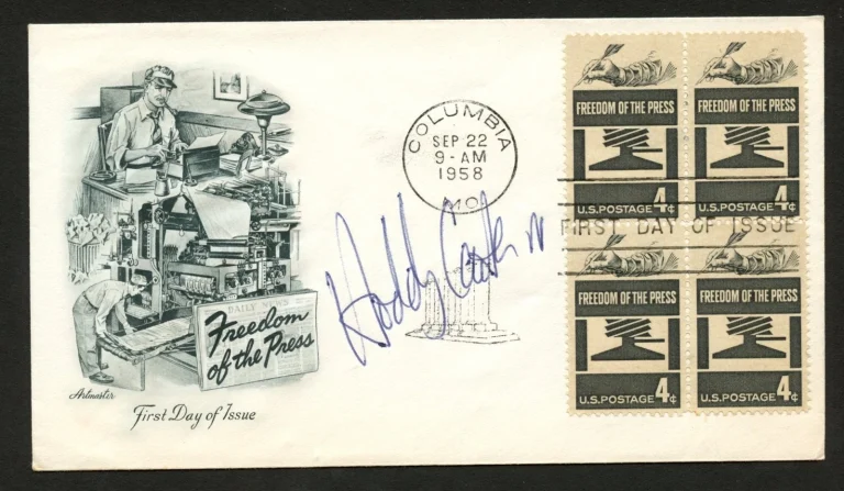 Hodding Carter III d2023 signed autograph American Journalist Politician FDC