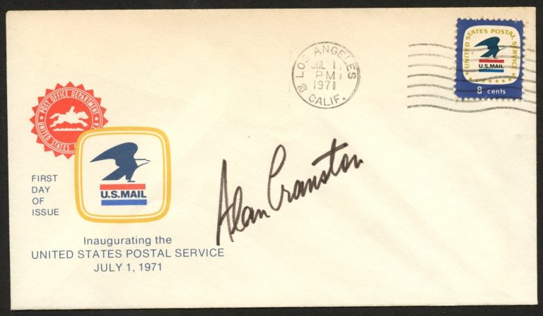 Alan Cranston d2000 signed autograph US Senator from California FDC Postal Cover