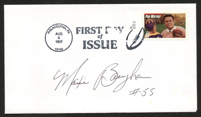 Maxie Baughan d2023 signed autograph American Football Player Coach Postal Cover