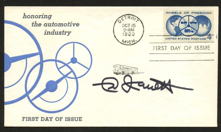 Ned Jarrett signed autograph American Former Race Car Driver FDC Postal Cover