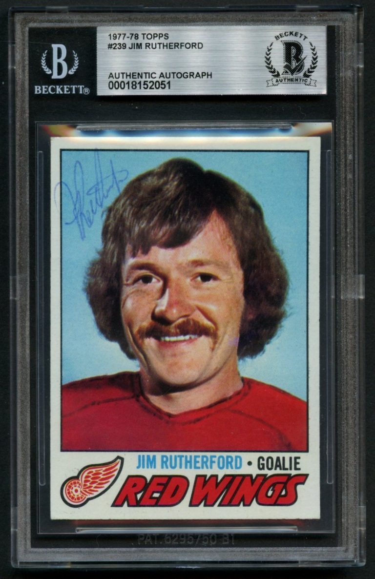 Jim Rutherford #239 signed autograph 1977-78 Topps Baseball Trading Card BAS