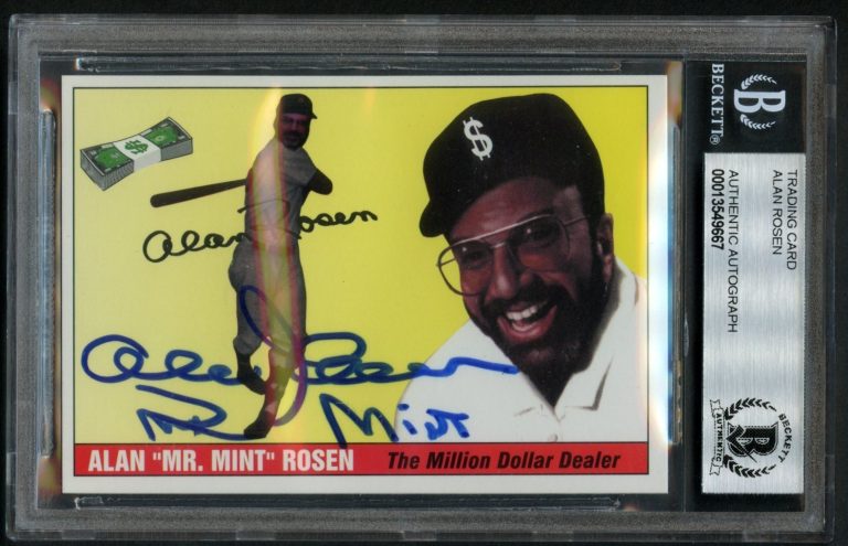 Alan Al Rosen signed autograph auto Mr. Mint Trading Card BAS Slabbed