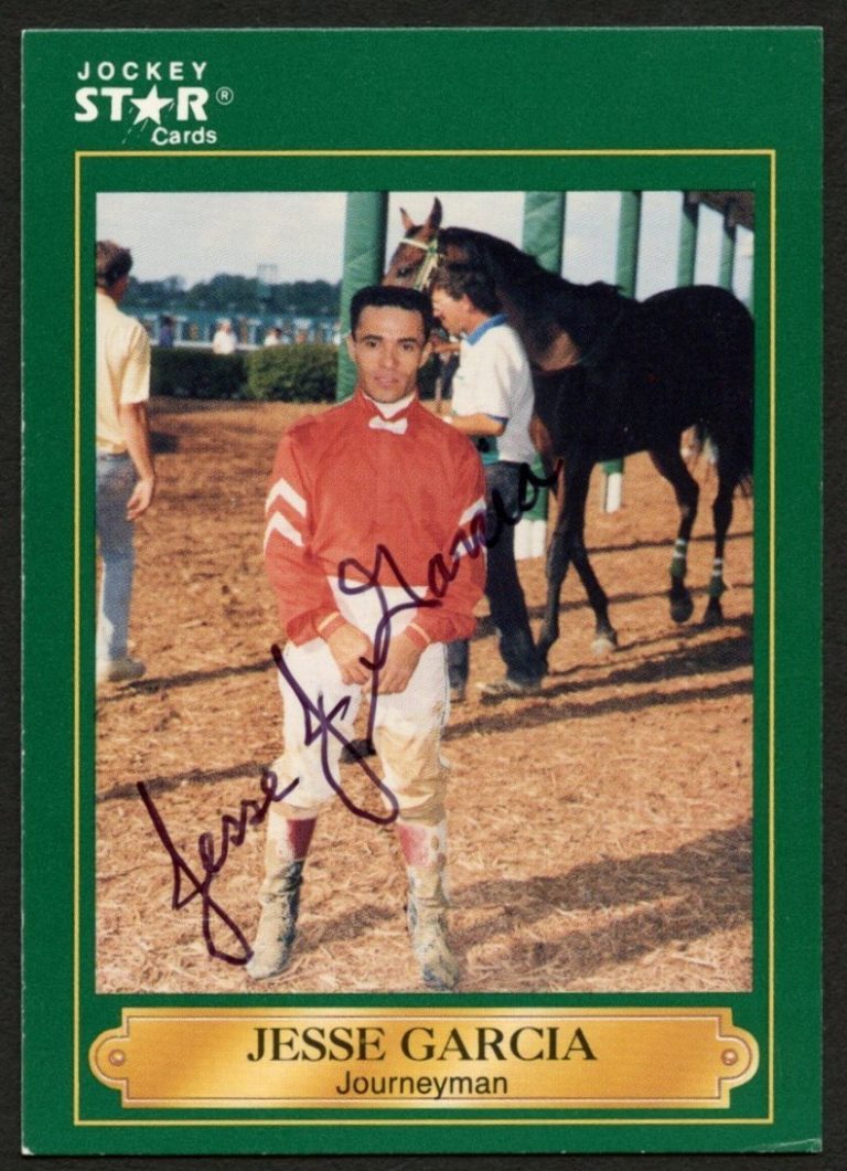 Jesse Garcia #94 signed autograph auto 1991 Horse Jockey Star Trading Card