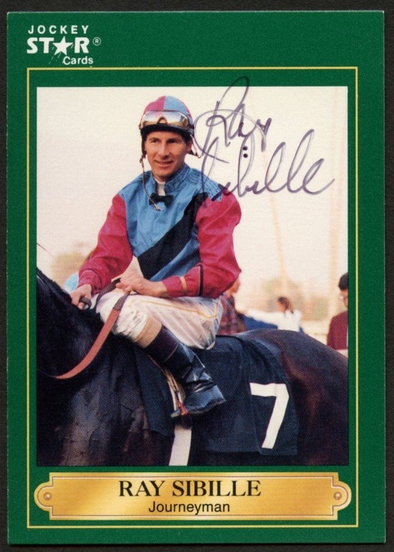 Ray Sibille #180 signed autograph auto 1991 Horse Jockey Star Trading Card