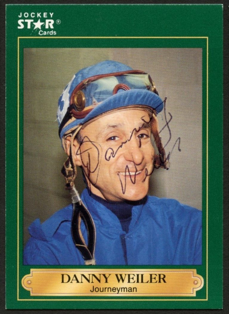 Danny Weiler #204 signed autograph auto 1991 Horse Jockey Star Trading Card