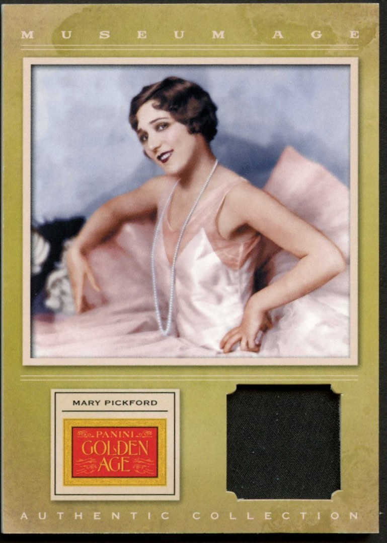 Mary Pickford #15 Authentic Panini 2012 Museum Age Fabric Trading Card