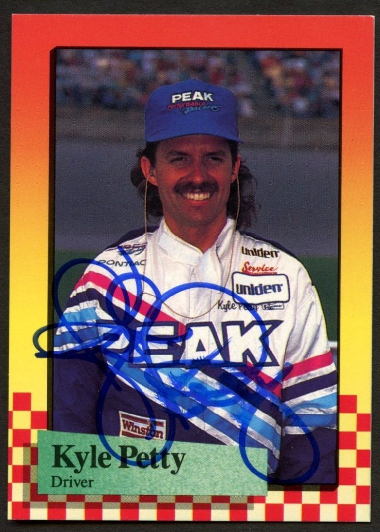 Kyle Petty #42 signed autograph auto 1989 Maxx NASCAR Racing Trading Card