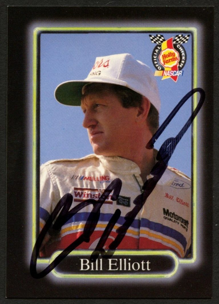 Bill Elliott #HF2 signed autograph auto 1990 Maxx NASCAR Racing Trading Card