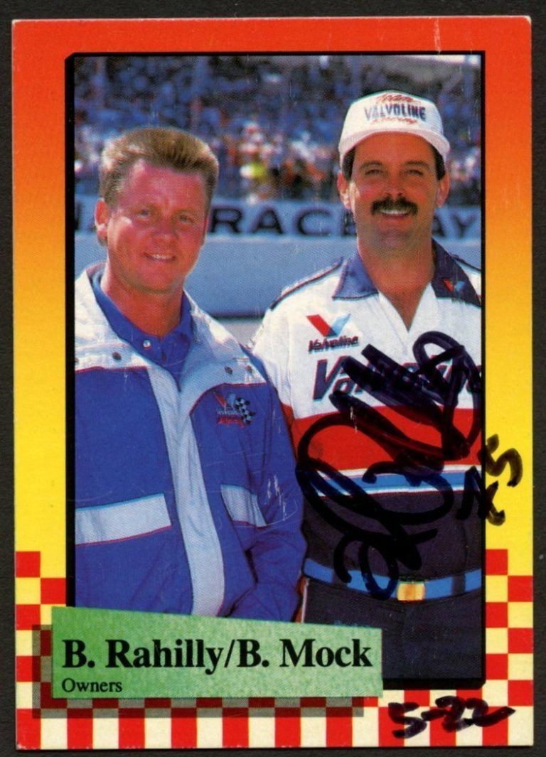 Bob Rahilly #46 signed autograph auto 1989 Maxx NASCAR Racing Trading Card