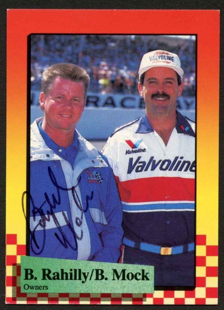 Butch Mock #46 signed autograph auto 1989 Maxx NASCAR Racing Trading Card