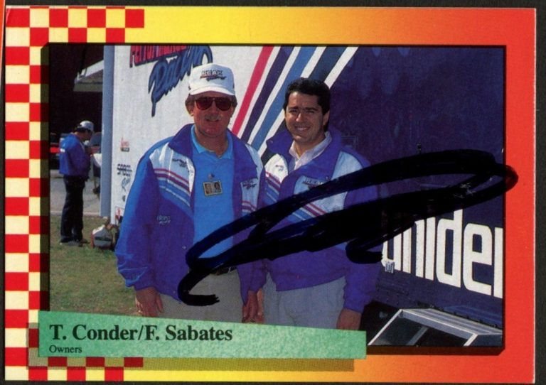 Felix Sabates #39 signed autograph auto 1989 Maxx NASCAR Racing Trading Card