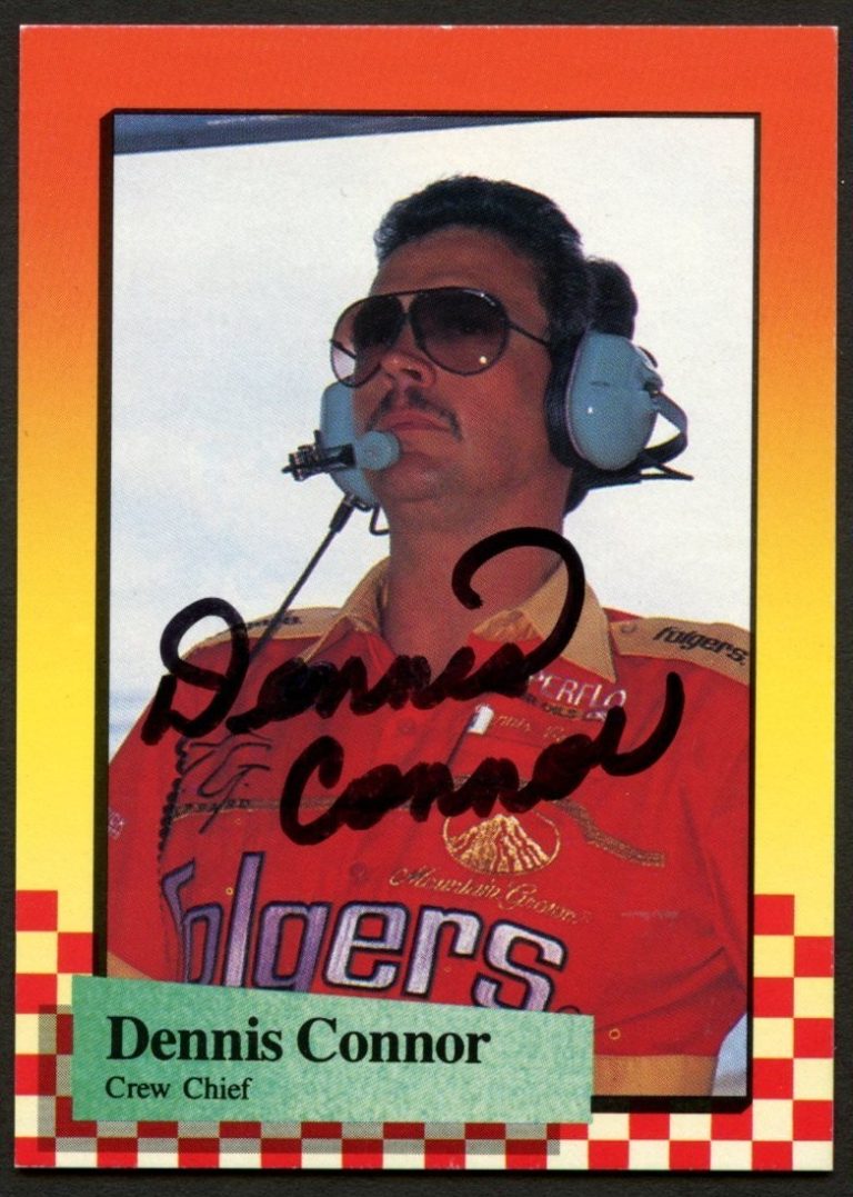 Dennis Connor #85 signed autograph auto 1989 Maxx NASCAR Racing Trading Card