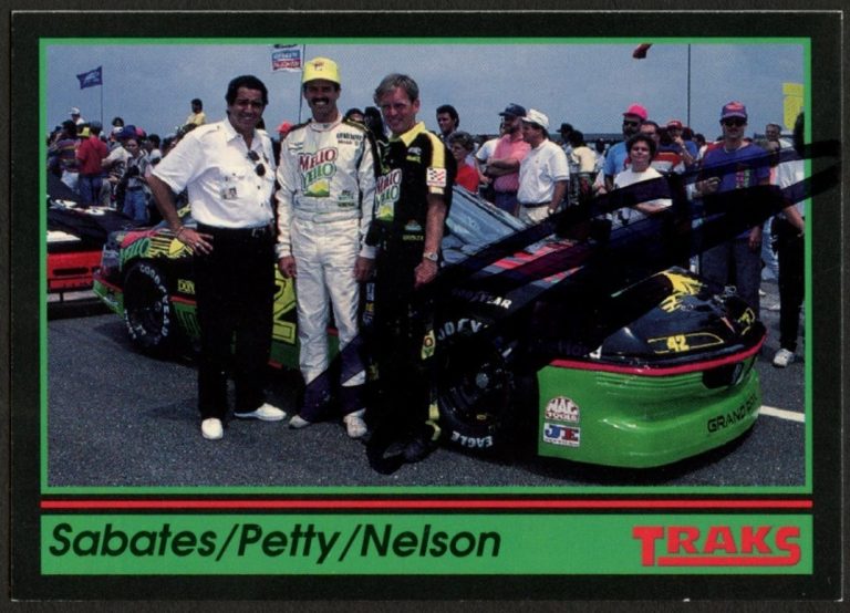 Felix Sabates #173 signed autograph auto 1991 Traks NASCAR Racing Trading Card