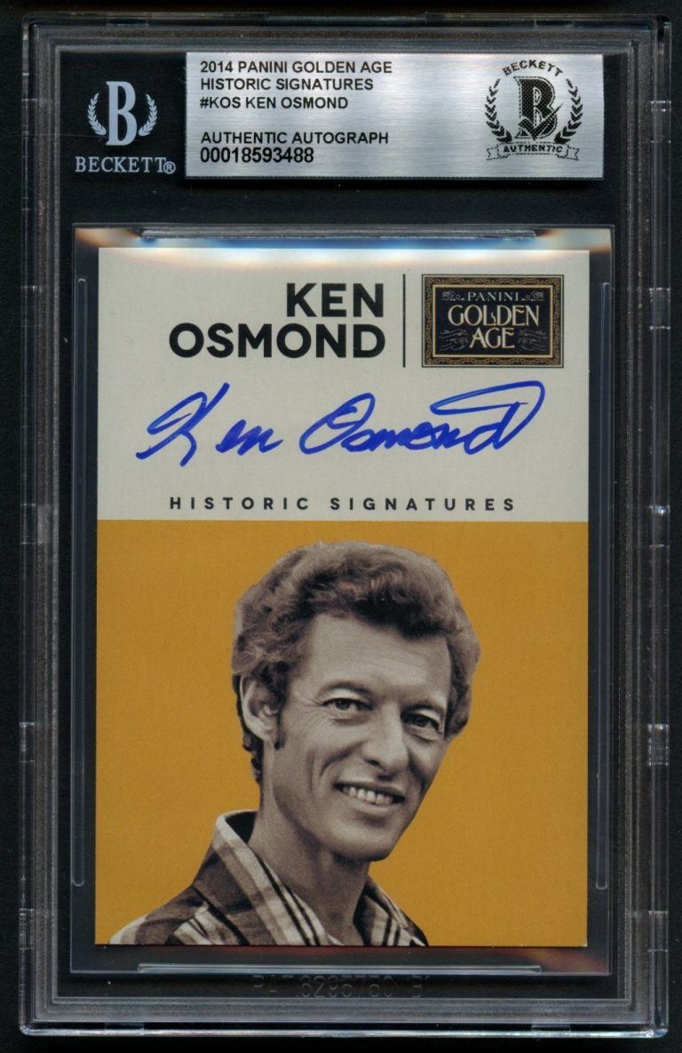 Ken Osmond #KOS signed autograph 2014 Panini Golden Age Actor BAS Slab