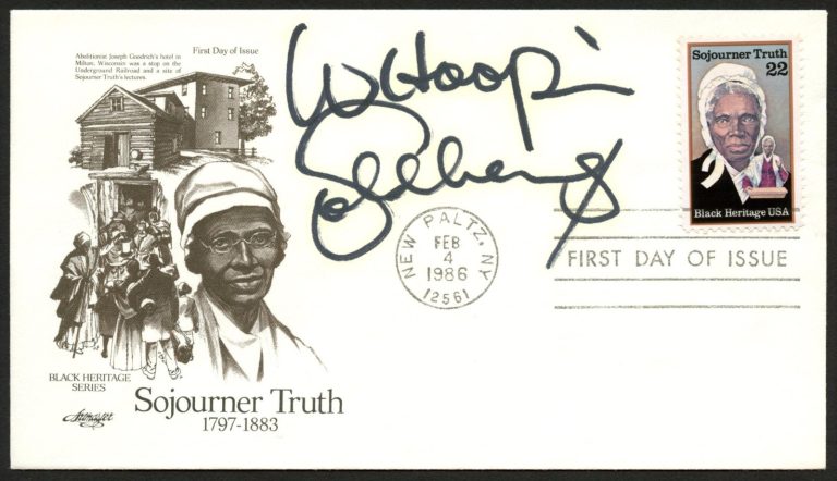 Whoopi Goldberg signed autograph FDC Actor & Comedian PSA Stickered