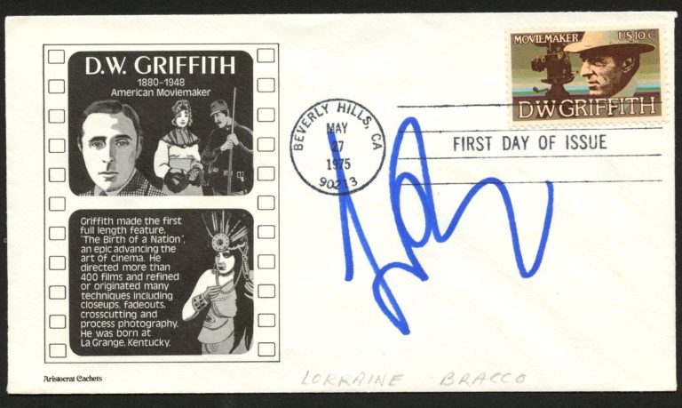 Lorraine Bracco signed autograph FDC Actress The Sopranos PSA Stickered