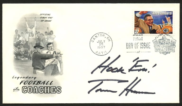 Tom Herman signed autograph FDC cover American Football Coach
