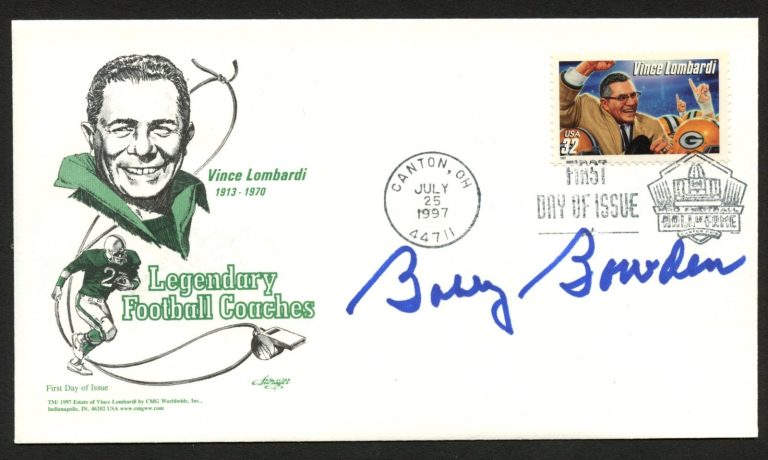 Bobby Bowden signed autograph FDC cover American Football Coach