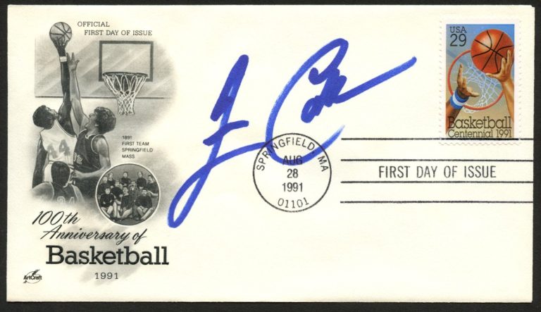 Jim Calhoun signed autograph FDC cover American Basketball Coach