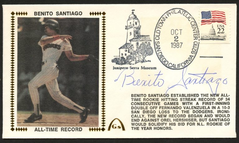 Benito Santiago signed autograph auto FDC cover Baseball Player