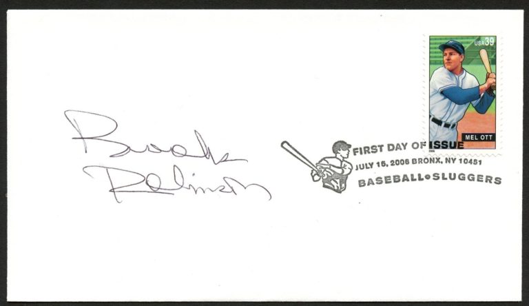Brooks Robinson signed autograph FDC cover American Baseball Player