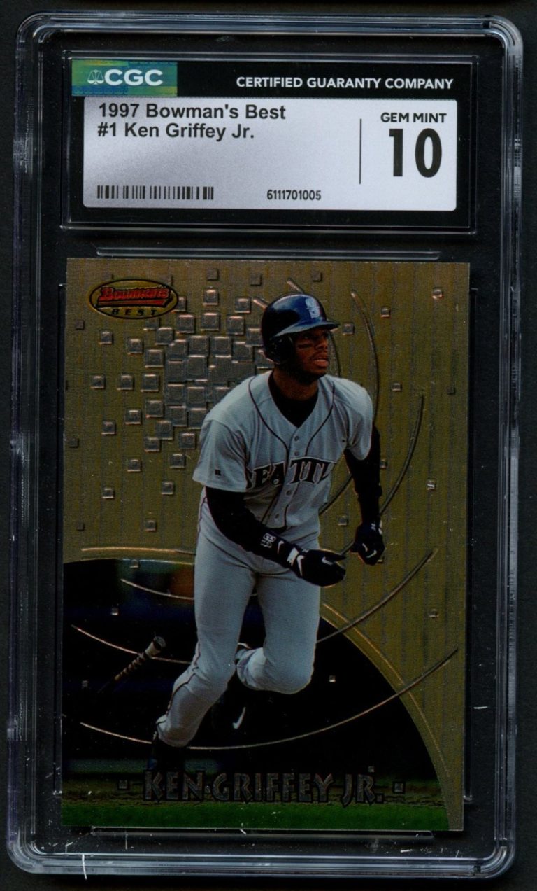 Ken Griffey Jr 1997 Bowman's Best Baseball Trading Card CGC Mint 10